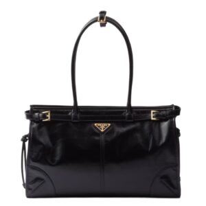 프라다[prada/블랙프라임]나파 레더 라지 핸드백(블랙)