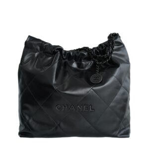 샤넬[chanel/팬더샵]*정품가죽* 22백 미디엄 핸드백(블랙/흑장/카프스킨)