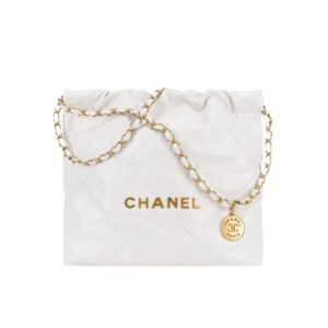 샤넬[chanel/팬더샵]22백 스몰 핸드백(화이트/금장/램스킨)