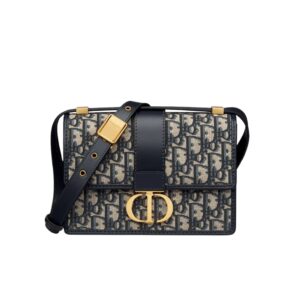 디올[dior/여왕]30 몽테뉴 스몰 백(블루/오블리크 자카드)