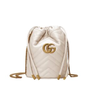 구찌[gucci/OC]GG 마몽 미니 버킷백(화이트)