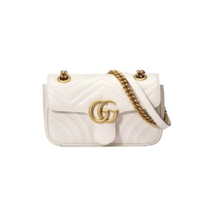 구찌[gucci/OC]GG 마몽 미니 숄더백(화이트)