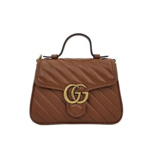 구찌[gucci/OC]GG 마몽 미니 탑 핸들백(브라운)