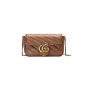 구찌[gucci/OC]GG 마몽 수퍼 미니백(브라운)