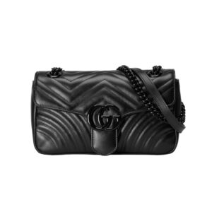 구찌[gucci/OC]GG 마몽 스몰 숄더백(올블랙)