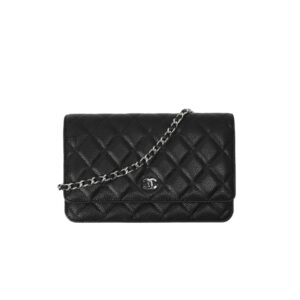 샤넬[chanel/팬더샵]WOC 클래식 체인 지갑(블랙/은장/캐비어)