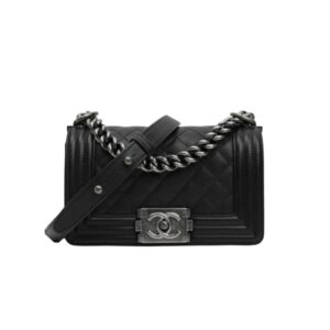샤넬[chanel/팬더샵]*정품가죽* 보이 스몰 플랩 백(블랙/은장/캐비어)