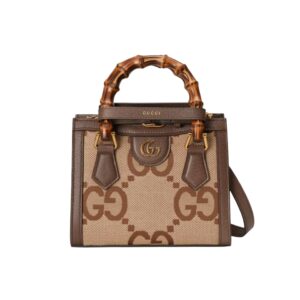 구찌[gucci/OC]다이애나 뱀부 미니 토트백(GG점보/브라운)
