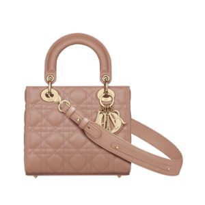 디올[dior/여왕]레이디 디올 ABC 스몰 백(블러쉬/까나쥬/램스킨)