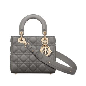 디올[dior/여왕]레이디 디올 ABC 스몰 백(스톤 그레이/까나쥬/램스킨)
