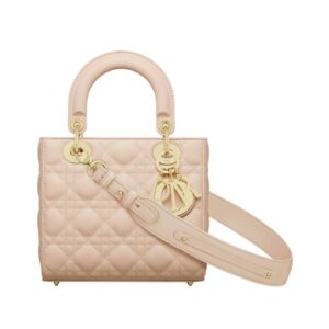 디올[dior/여왕]레이디 디올 ABC 스몰 백(파우더 핑크/까나쥬/램스킨)