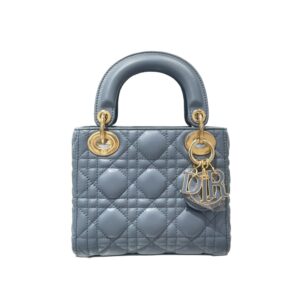 디올[dior/여왕]레이디 디올 미니 백 컬러 팬던트(클라우드 블루/까나쥬/램스킨)