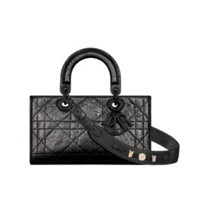 디올[dior/여왕]레이디 디자이어 ABC 스몰 백(블랙/까나쥬/크링클 카프스킨)