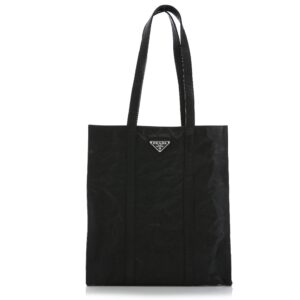 프라다[prada/블랙프라임]링클 나파 레더 스몰 토트백(블랙)