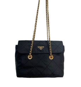 프라다[prada/블랙프라임]빈티지 나일론 백(블랙)