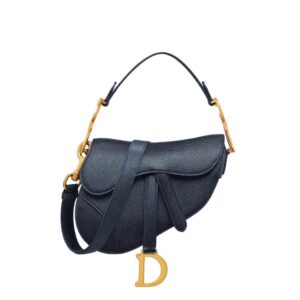 디올[dior/여왕]새들 스트랩 미니 백(네이비/그레인 카프스킨)