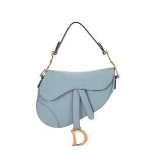 디올[dior/여왕]새들 미니 스트랩 백(페일 블루/그레인 카프스킨)