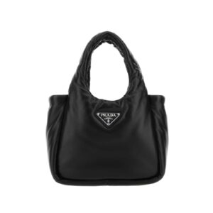 프라다[prada/블랙프라임]소프트 패딩 나파 레더 핸드백(블랙)