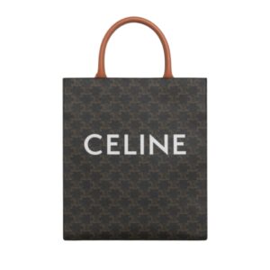 셀린느[celine/블랙프라임]버티컬 로고 카바스 스몰(탠/트리옹프 캔버스)