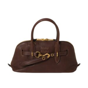 [miumiu]아방뛰르 탑 핸들 백 레귤러(브라운)