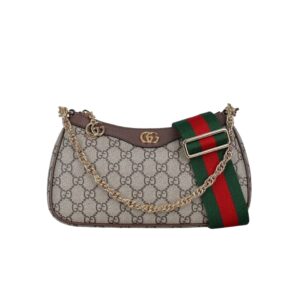 구찌[gucci/OC]오피디아 체인 밴드 스몰 숄더백(GG수프림 베이지/에보니)