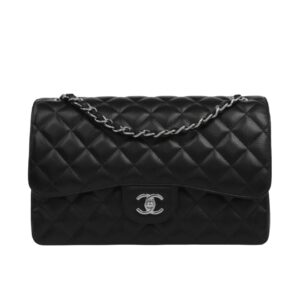 샤넬[chanel/팬더샵]*정품가죽* 클래식 플랩백 라지(블랙/은장/캐비어)