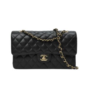 샤넬[chanel/팬더샵]*정품가죽* 클래식 플랩백 미디엄(블랙/금장/캐비어)