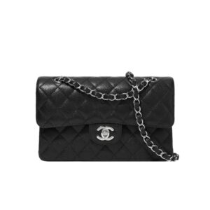 샤넬[chanel/팬더샵]*정품가죽* 클래식 플랩백 스몰(블랙/은장/캐비어)