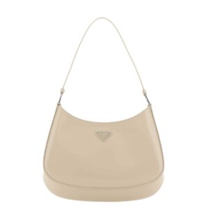 프라다[prada/블랙프라임]클레오 브러시드 레더 숄더백(데저트)