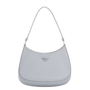 프라다[prada/블랙프라임]클레오 브러시드 레더 숄더백(콘플라워)