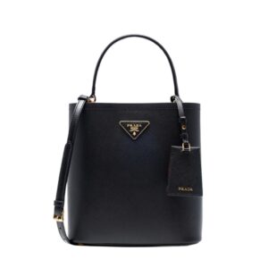 프라다[prada/블랙프라임]파니에 사피아노 미디엄 백(블랙)
