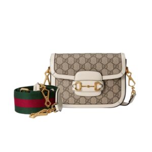 구찌[gucci/OC]홀스빗 1955 미니 숄더백(GG수프림/화이트)