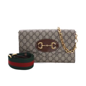 구찌[gucci/OC]홀스빗 1955 스몰 웨빙 스트랩 숄더백(GG수프림/브라운)
