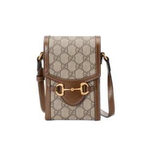 구찌[gucci/OC]홀스빗 1955 폰홀더 미니백(GG수프림/브라운)