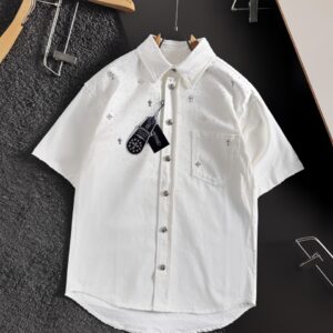 [국내배송]크롬하츠 크로스 포켓 반팔 셔츠