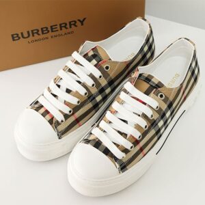[국내배송]버버리 체크 코튼 스니커즈