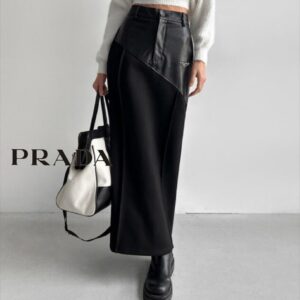 [국내배송]프라다 매드 롱 스커트 (벨트세트) da/sm