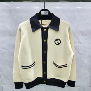 [국내배송]구찌 G자수 패치 코튼니트 가디건