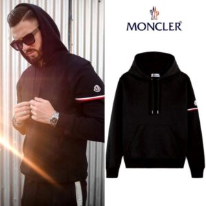 [국내배송]몽클레어 삼선 암밴딩 커플 후드