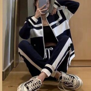 [국내배송]구찌 라인 니트 트레이닝 세트