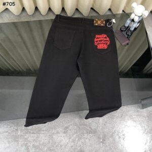 [국내배송]루이비통 24SS 1854 모노그램 블랙 데님팬츠