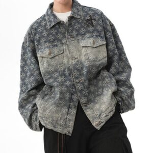 [국내배송]크롬하츠 CH 크로스 세메터리 자가드 워싱데님자켓