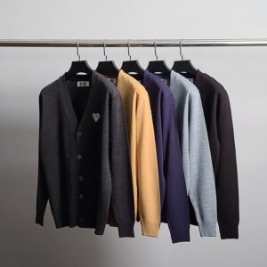 [국내배송]꼼데가르송 화이트 와펜 가디건