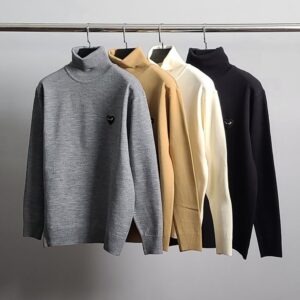 [국내배송]꼼데가르송 블랙와펜 터틀넥 니트