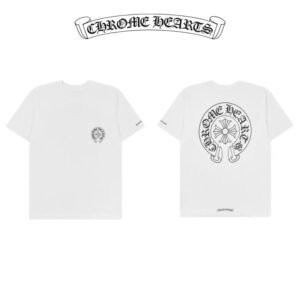 [국내배송]크롬하츠 홀스슈 로고 포켓 티셔츠(화이트)