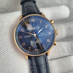 [국내배송]IWC 샤프하우젠 포르투기저 블랙다이얼 골드침