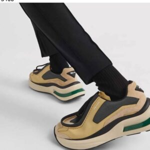 [국내배송]프라다 바이크 패브릭 스웨이드 엘리먼츠 브러쉬드 레더